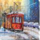 Mid-sized bead embroidery kit Tram of wishes