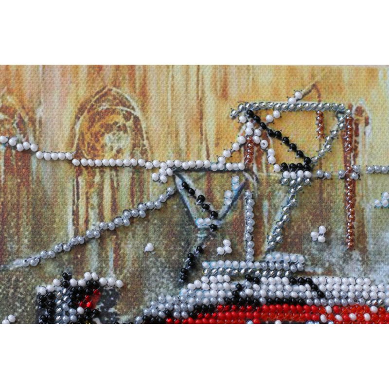 Mid-sized bead embroidery kit Tram of wishes