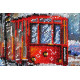 Mid-sized bead embroidery kit Tram of wishes