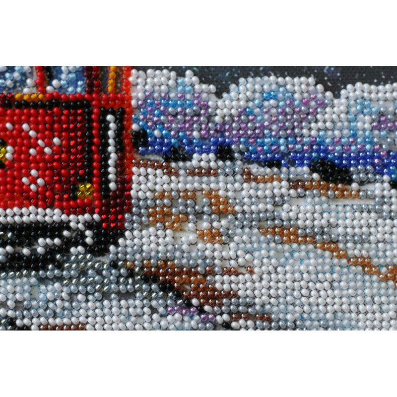 Mid-sized bead embroidery kit Tram of wishes