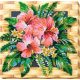 Mid-sized bead embroidery kit Tanzanian flowers