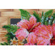 Mid-sized bead embroidery kit Tanzanian flowers