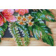 Mid-sized bead embroidery kit Tanzanian flowers