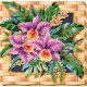 Mid-sized bead embroidery kit Cattleya