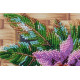 Mid-sized bead embroidery kit Cattleya
