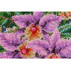 Mid-sized bead embroidery kit Cattleya