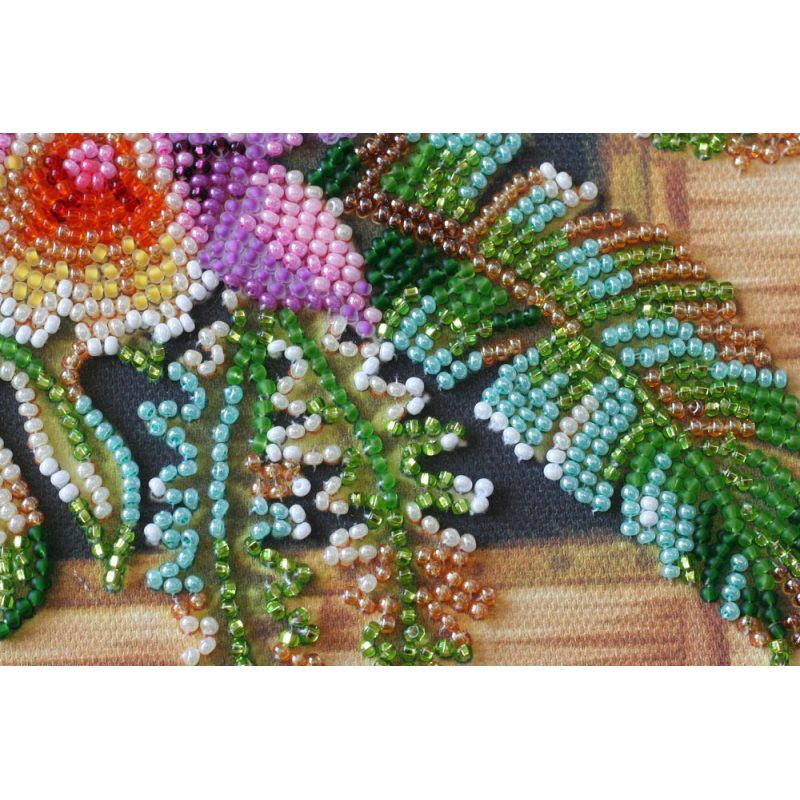 Mid-sized bead embroidery kit Cattleya