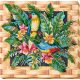 Mid-sized bead embroidery kit Lori parrots