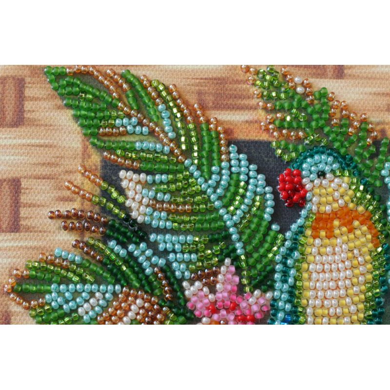 Mid-sized bead embroidery kit Lori parrots