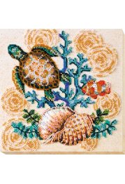 Mid-sized bead embroidery kit Merpeople