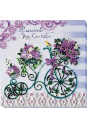 Mid-sized bead embroidery kit Romantic garden