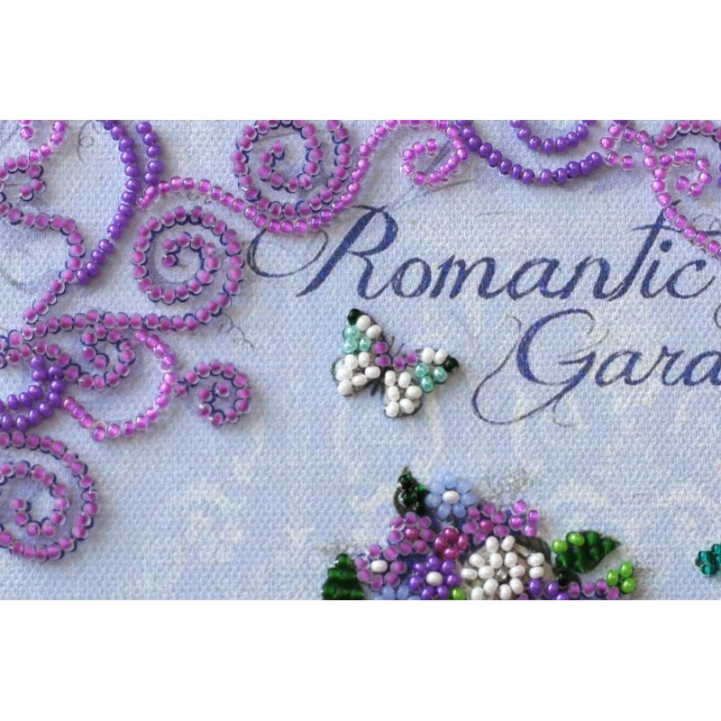 Mid-sized bead embroidery kit Romantic garden