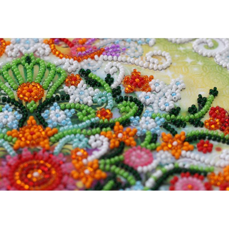 Mid-sized bead embroidery kit Fabulous tree