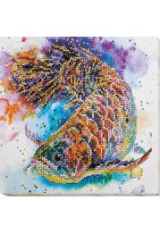 Mid-sized bead embroidery kit Good luck fish