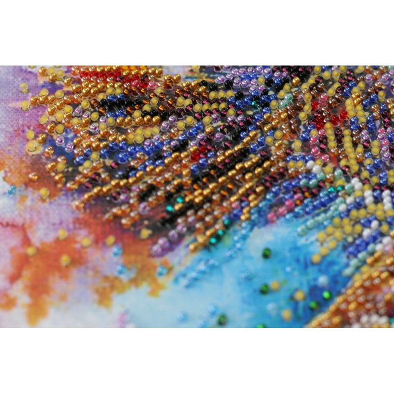 Mid-sized bead embroidery kit Good luck fish