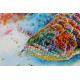 Mid-sized bead embroidery kit Good luck fish