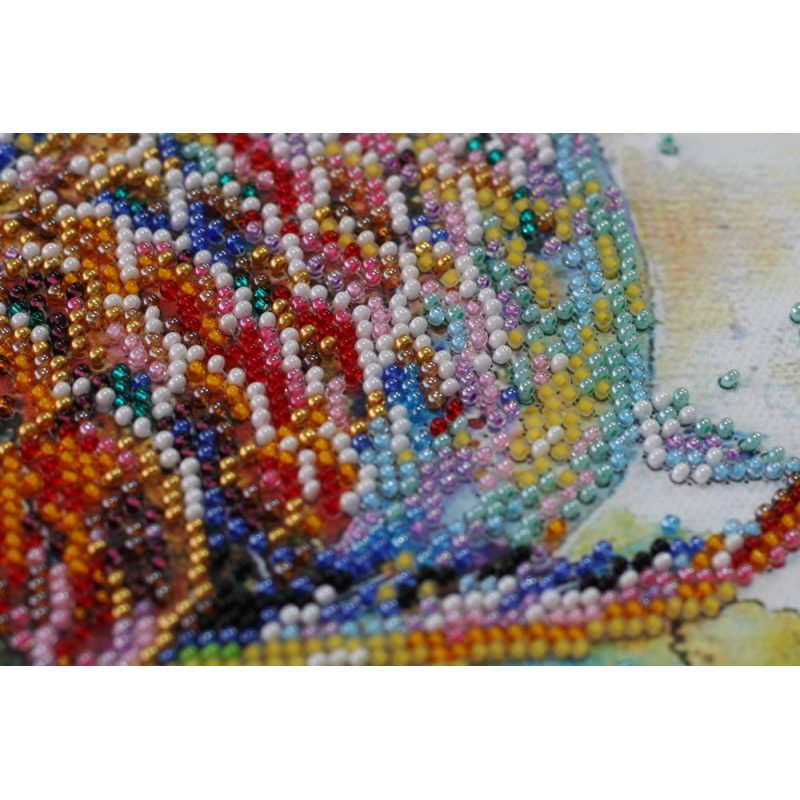 Mid-sized bead embroidery kit Good luck fish