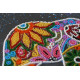 Mid-sized bead embroidery kit Indian elephant
