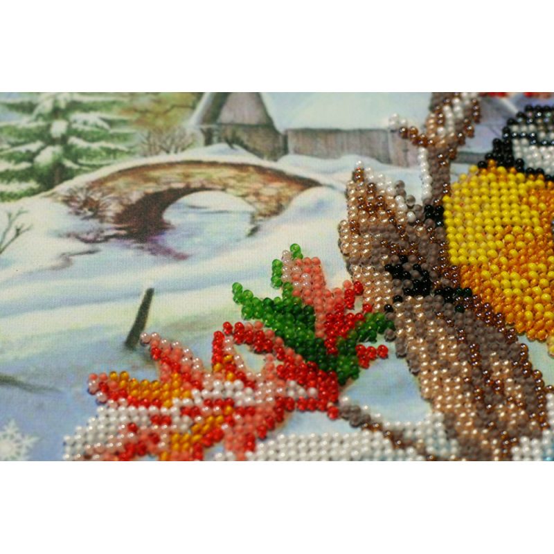 Mid-sized bead embroidery kit Feathered guests
