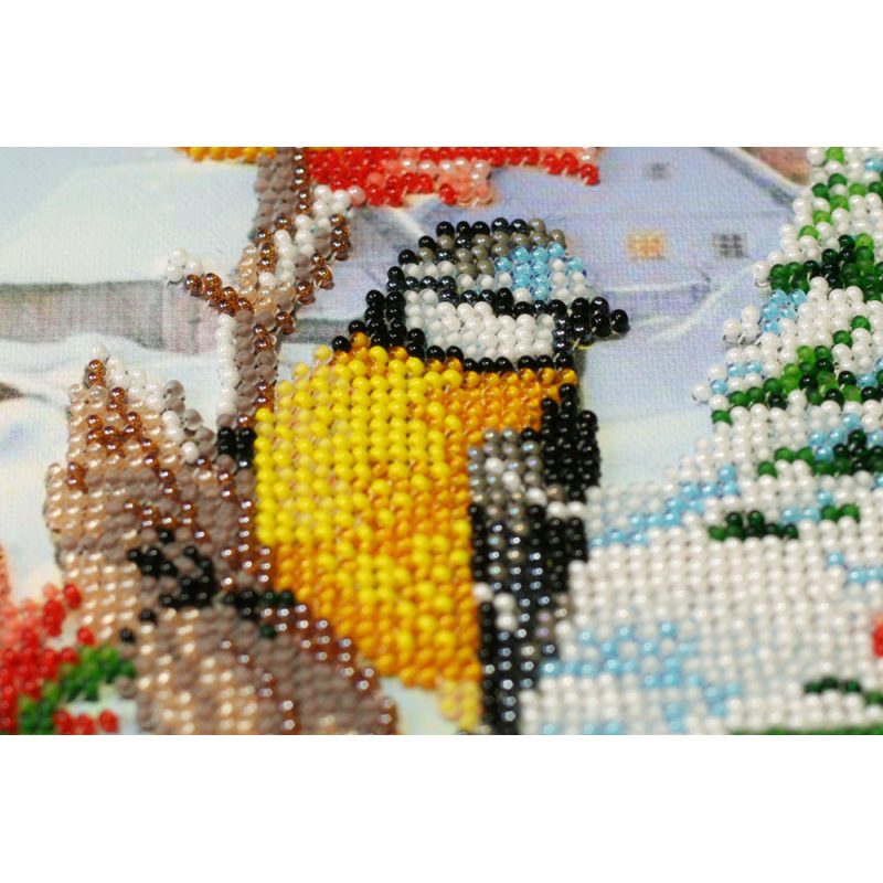 Mid-sized bead embroidery kit Feathered guests