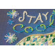 Mid-sized bead embroidery kit Happy