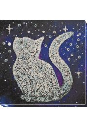 Mid-sized bead embroidery kit Star cat