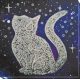 Mid-sized bead embroidery kit Star cat