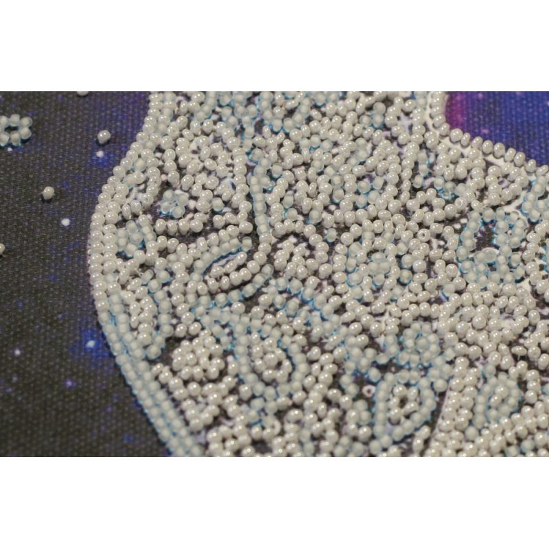 Mid-sized bead embroidery kit Star cat