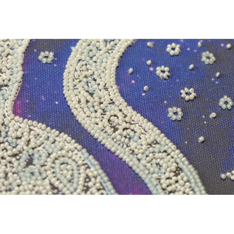 Mid-sized bead embroidery kit Star cat