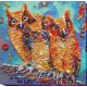 Mid-sized bead embroidery kit Funny trio
