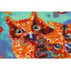 Mid-sized bead embroidery kit Funny trio