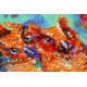 Mid-sized bead embroidery kit Funny trio