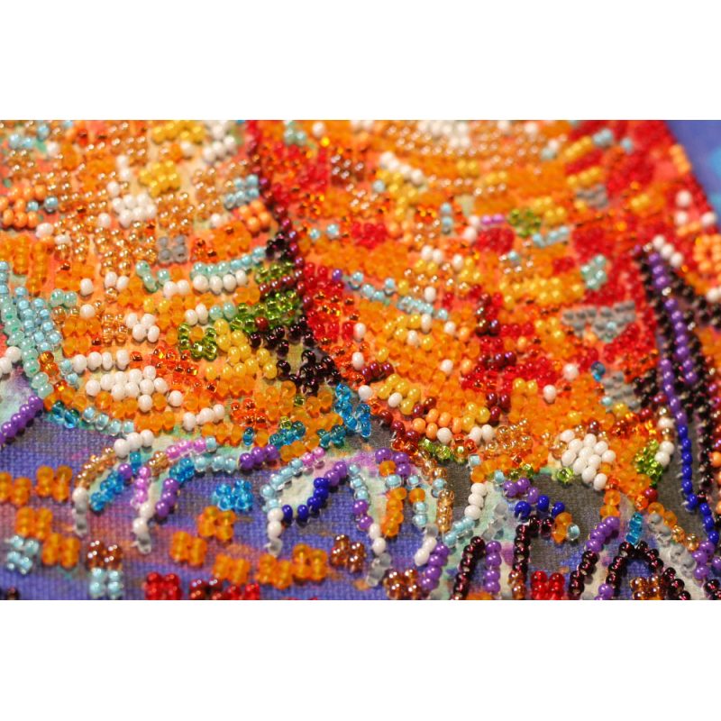 Mid-sized bead embroidery kit Funny trio