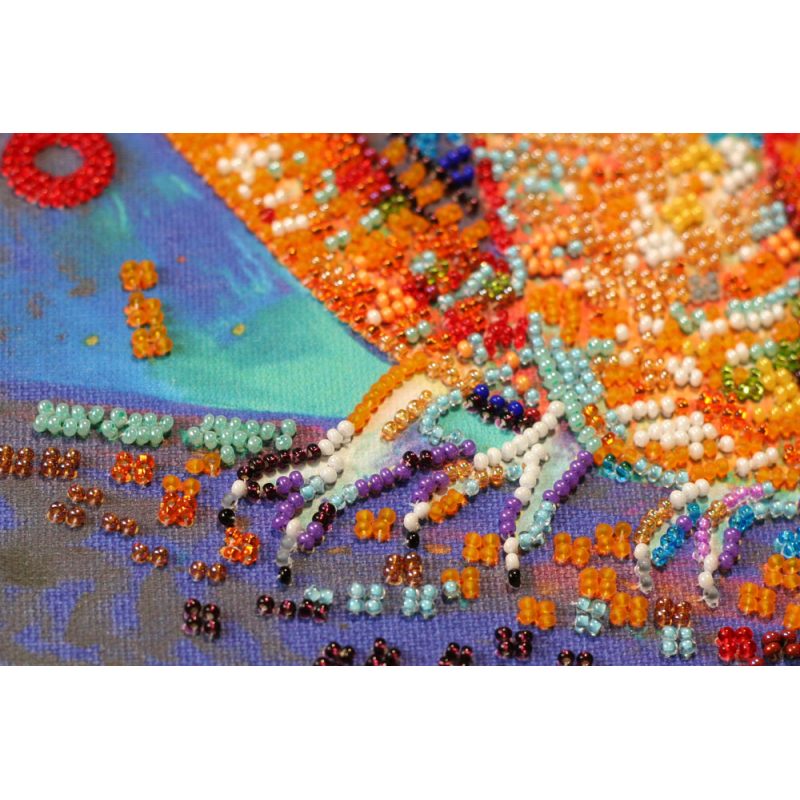 Mid-sized bead embroidery kit Funny trio