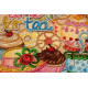 Mid-sized bead embroidery kit Crazy tea party