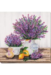 Mid-sized bead embroidery kit Lavander`s aroma