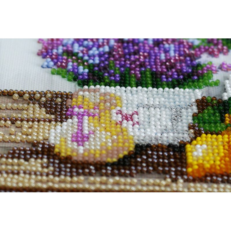 Mid-sized bead embroidery kit Lavander`s aroma