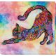 Mid-sized bead embroidery kit Playful kitten