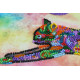 Mid-sized bead embroidery kit Playful kitten