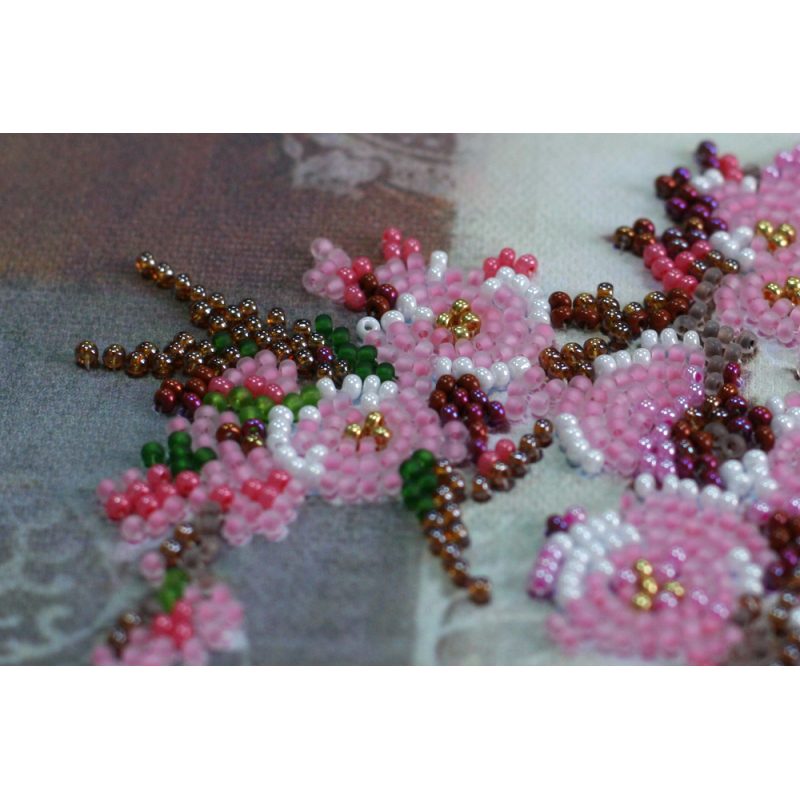 Mid-sized bead embroidery kit Stick of sakura