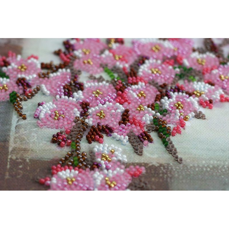 Mid-sized bead embroidery kit Stick of sakura