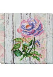 Mid-sized bead embroidery kit Сhina rose