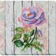Mid-sized bead embroidery kit Сhina rose