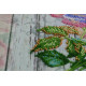 Mid-sized bead embroidery kit Сhina rose