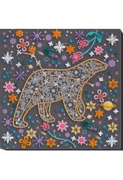 Mid-sized bead embroidery kit Under the star of hapiness