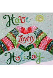 Mid-sized bead embroidery kit Have a lovely holidays