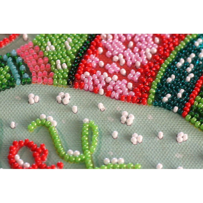 Mid-sized bead embroidery kit Have a lovely holidays