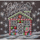 Mid-sized bead embroidery kit Icing-sugar
