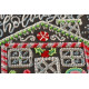 Mid-sized bead embroidery kit Icing-sugar