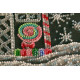 Mid-sized bead embroidery kit Icing-sugar